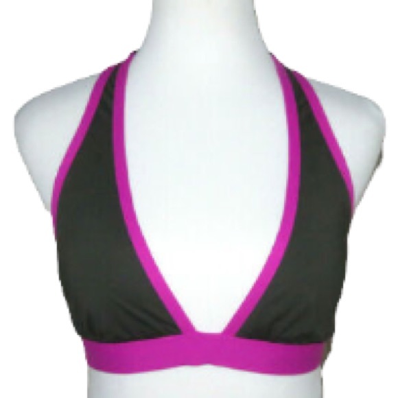 Ivanka Trump Color-Block Triangle Halter Bikini Top - Picture 4 of 7
